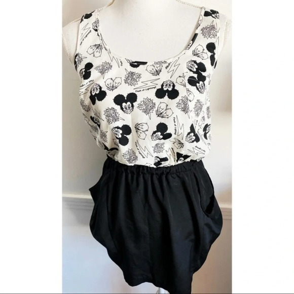 Paul NKC Dresses & Skirts - Paul NKC • Mickey Mouse Black White Pocket Dress